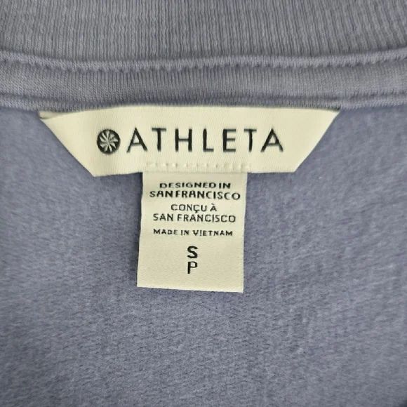 NWT - ATHLETA SERENDIPITY BLUE SOFT Athleta Coaster Luxe Sweatshirt - Picture 12 of 13